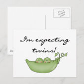 双子を期待 – Peas in a Pod ポストカード (正面/裏面)