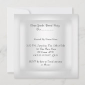 双子ジェンダーがパーティー男の子の女の子ブルーピンク 招待状 (裏面)