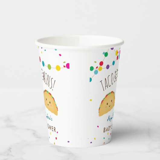 双子フィエスタ赤ちゃんシャワー紙カップ 紙コップ (左)