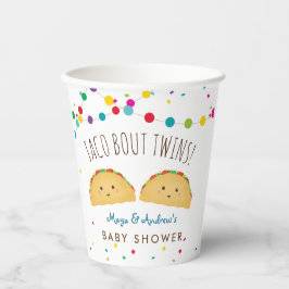 双子フィエスタ赤ちゃんシャワー紙カップ 紙コップ