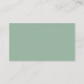 双子ベビーシャワーのためのOh Babies Sage Green Twin Shower Book エンクロージャーカード (裏面)