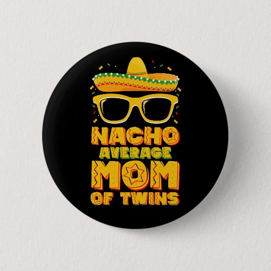 双子ママのメキシコ風シンコデマヨ 缶バッジ (正面)