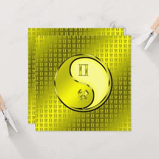 双子双子座 カード (正面/裏面インサイチュ)