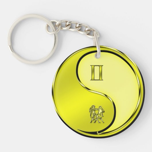 双子双子座 キーホルダー (正面)