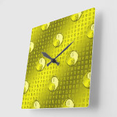 双子双子座 スクエア壁時計 (傾斜)