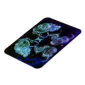 双子双子座〔占星術の〕十二宮図磁石 マグネット (左側)