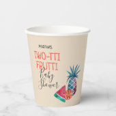 双子双子赤ちゃんシャワー紙カップ 紙コップ (正面)