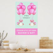 双子女おめでとう ポスター (キッチン)