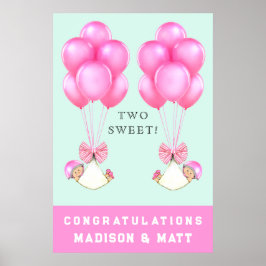 双子女おめでとう ポスター