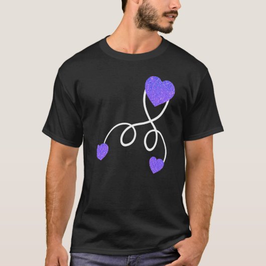 双子妊娠ベビー愛を期待する Tシャツ (正面)