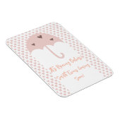 双子妊娠マグネット 雨が降る マグネット (右側)