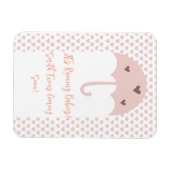 双子妊娠マグネット 雨が降る マグネット (横)