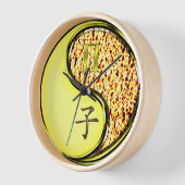 双子座と丙子 壁時計 (傾斜)