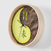 双子座と土の羊 壁時計 (傾斜)