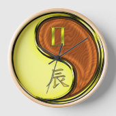 双子座と木竜 壁時計 (正面)
