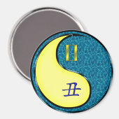 双子座と水の丑年 マグネット (正面/裏面)