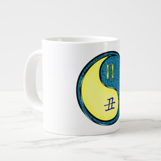 双子座と水牛座 ジャンボコーヒーマグカップ (正面左)