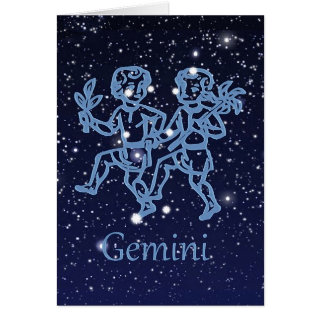 双子座の星座と星々 (正面)