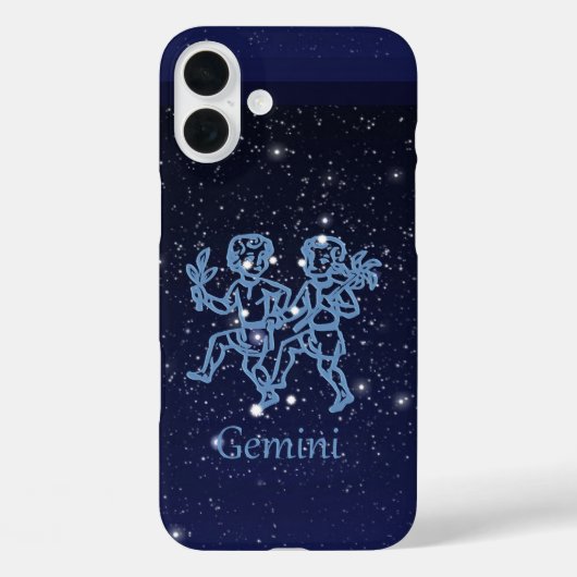 双子座の星座と星々 Case-Mate iPhoneケース (裏面)