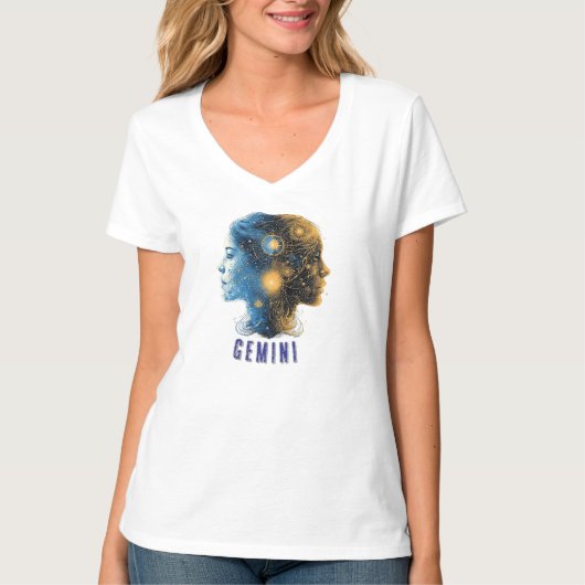 双子座の星座 Tシャツ (正面)