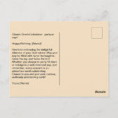 双子座の誕生日おもしろい猫たち ポストカード (裏面)