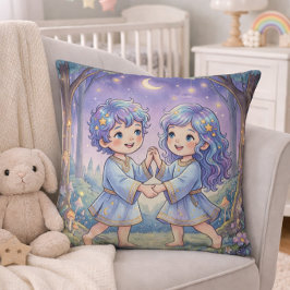 双子座の赤ちゃん 双子座のベビー キッズ ルーム クッション