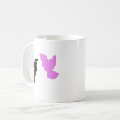 双子座の鳥のマグカップ • 天体的な双子の飛行 コーヒーマグカップ (正面左)