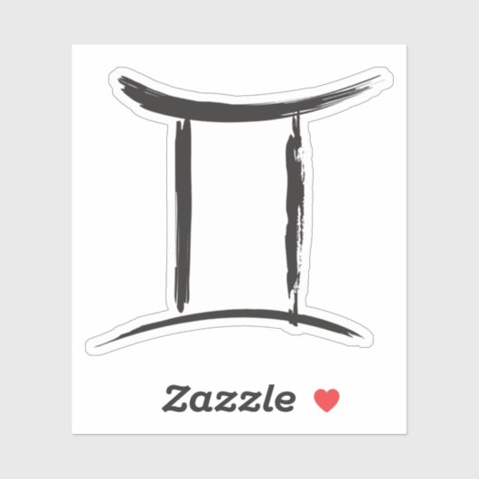 双子座 ツインズ 星座 春 5月 6月 占星術 シール (シート)