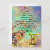 双子座 ラバーズ タロット 占星術 十二星座 誕生日 カード (裏面)