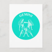 双子座, 星座, ホロスコープ, 占星術 ポストカード (正面)
