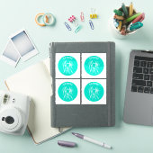 双子座、星座、占星術、ホロスコープ シール (iPadカバー)