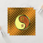 双子座 & 木の虎 カード (正面/裏面インサイチュ)