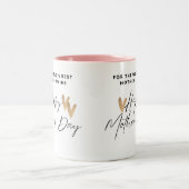 双子最高の母の日の世界の母 ツートーンマグカップ (中央)