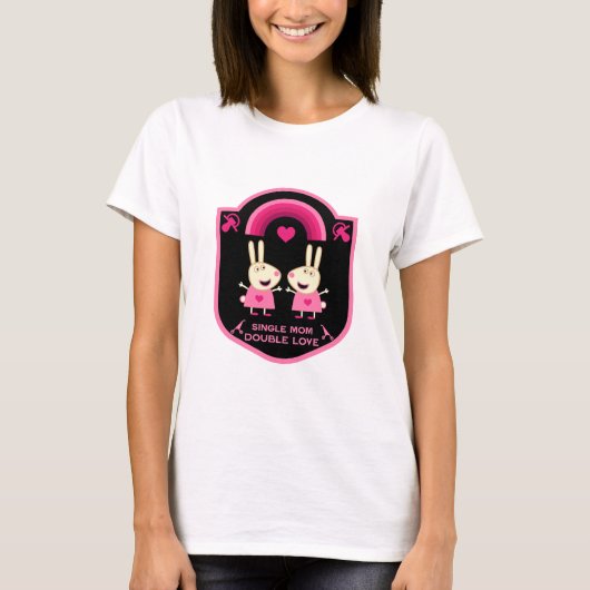 双子独身のの母 Tシャツ (正面)