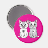 双子猫 マグネット (正面/裏面)