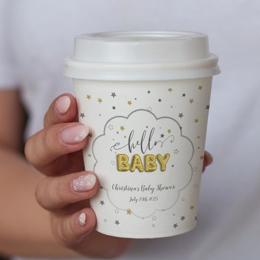 双子男女兼用赤ちゃんシャワートゥインクルスター 紙コップ
