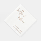 双子男女兼用赤ちゃんシャワーペーパーナプキン スタンダードランチョンナプキン (角)