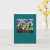 双子都市IIのメッセージカード カード (黄色い花)