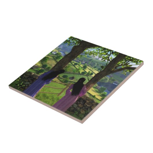 双子飾り瓦のグレン タイル (側面)