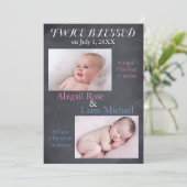 双子2賛美人-誕生の告知 案内状 (スタンド正面)
