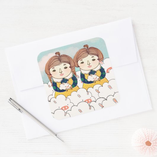 双子2013 スクエアシール (封筒)