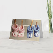 ***双子***おめでとうを カード (正面)