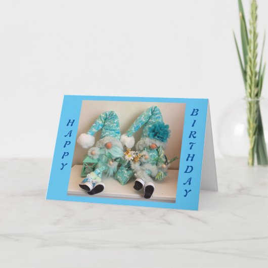 「双子」の誕生日 カード (正面)