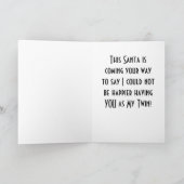 「双子」への聖降誕祭お目出とう シーズンカード (内部)