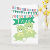 双子 カード (黄色い花)