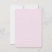 双子《キリスト教》洗礼式や命名式または洗礼ピンク金ゴールド十字 招待状 (裏面)