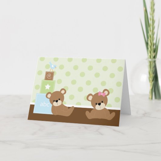 双子 サンキューカード (正面)