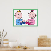 双子 ポスター (キッチン)