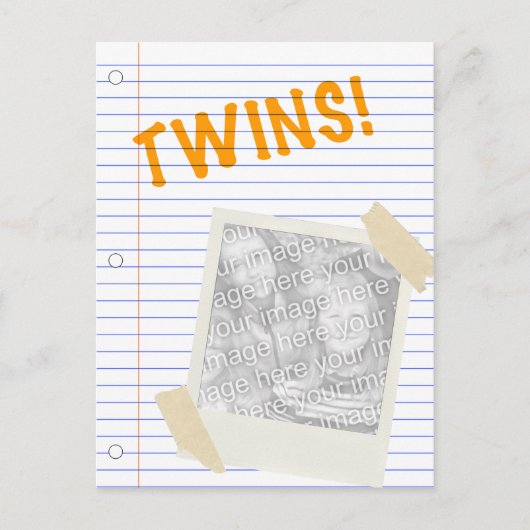 双子 ポストカード (正面)