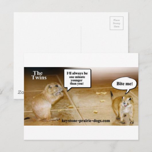 双子 ポストカード (正面/裏面)